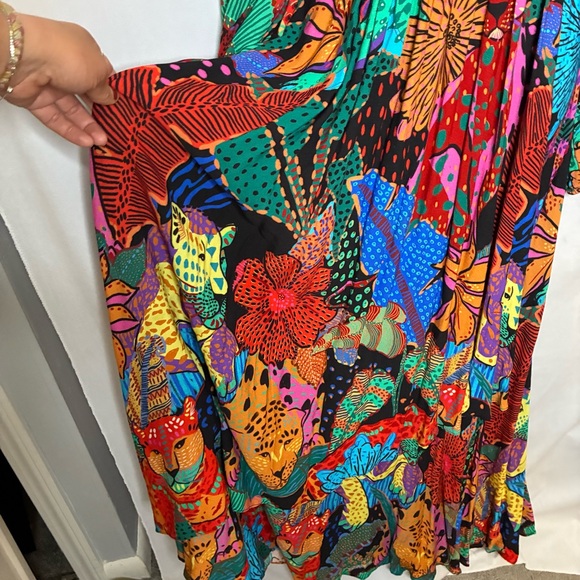 EUC Farm Rio Colorful Print Maxi Dress - Picture 3 of 7